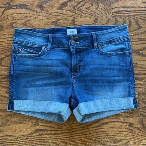 Hudson Croxley Cuffed Hem Denim Shorts 32